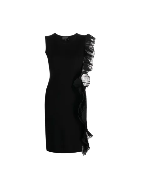 Sukienka midi Emporio Armani czarna