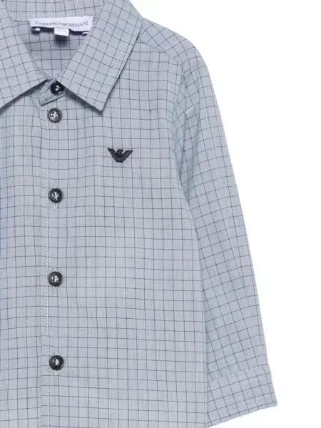 Koszula dziecięca Emporio Armani niebieska