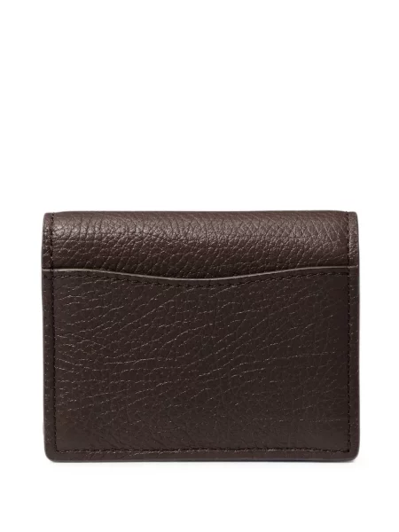 Portofel Michael Kors din piele cu autograf maro