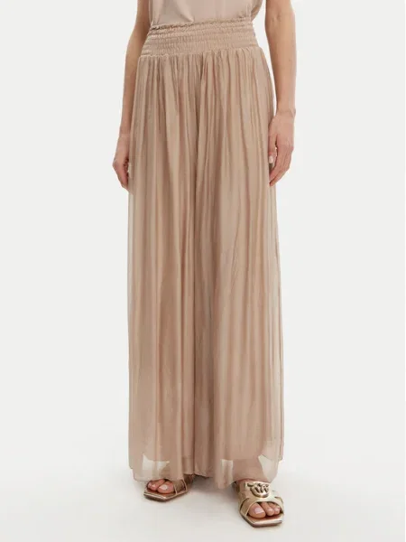 ViCOLO Pantaloni palazzo bej