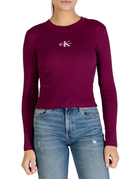 Tricou mânecă lungă Calvin Klein albastru