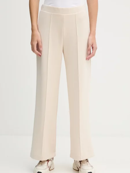 United Colors of Benetton spodnie dresowe gładkie beżowy