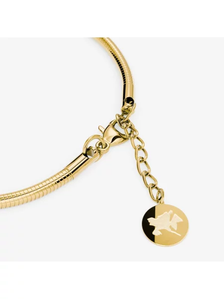 Гривна FURIOSA® Round Snake Bracelet cm Gold Universal