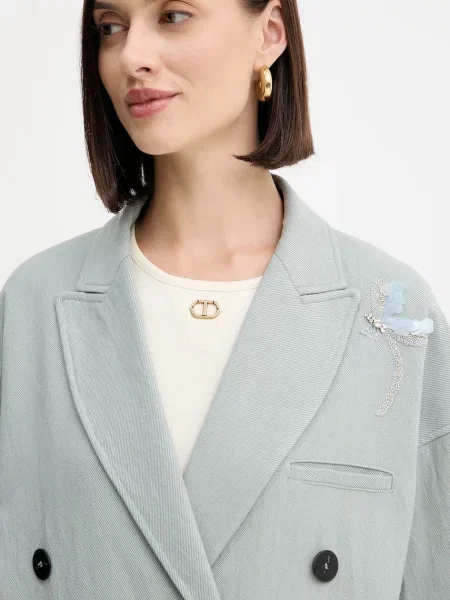 Піджак Forte Forte двобортний зелений