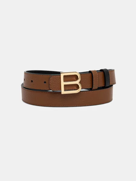 Кожен с две лица Bally кафяво