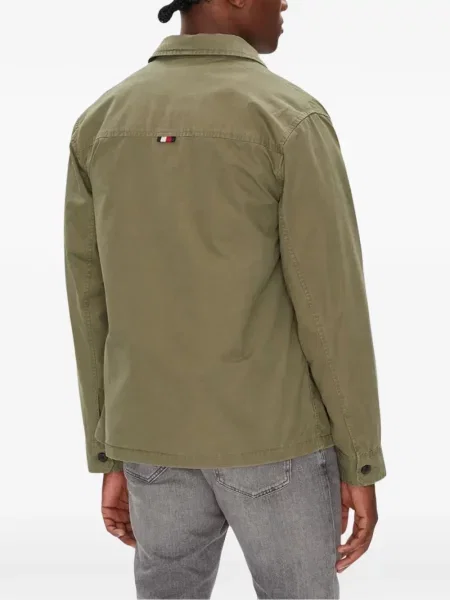 Geacă Tommy Hilfiger cu autograf verde
