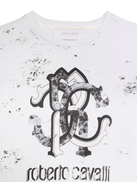 Dětské tričko Roberto Cavalli bílé