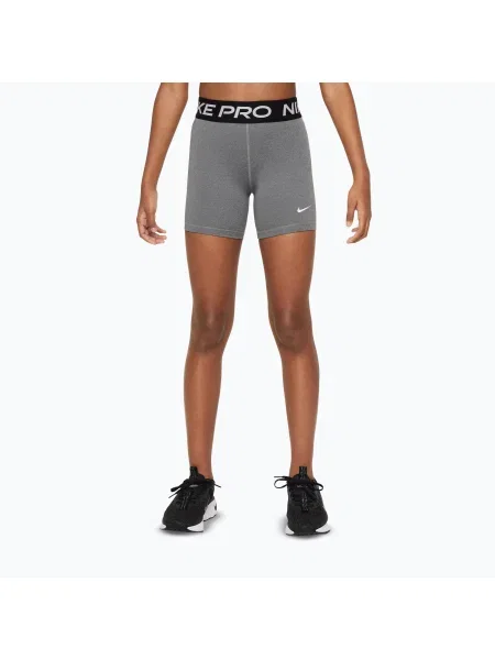 Gyerek rövidnadrág Nike Pro carbon heather/white. Méret: fehér