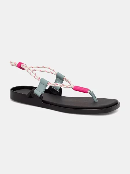 Calvin Klein sandale pentru femei BEACH SANDAL ROPE PU 2 negru