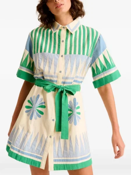 Rochie tip cămașă Carolina K cu broderie