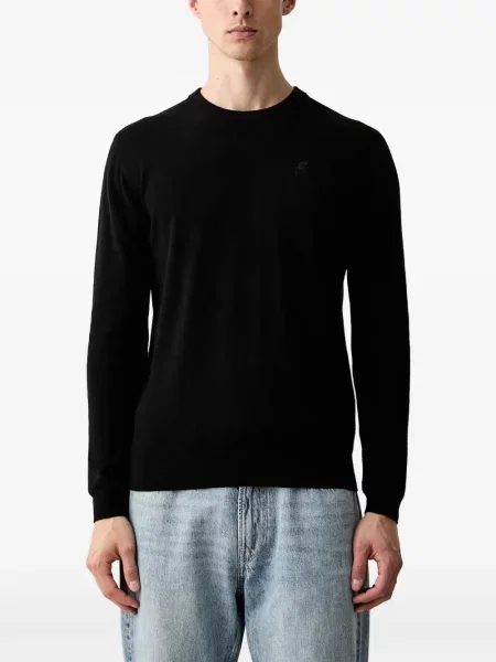 Pulover Karl Lagerfeld cu broderie negru