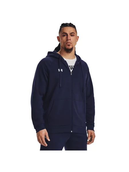 Суитшърт Under Armour Rival Fleece Fz Hoodie Midnight Navy M тъмносиньо