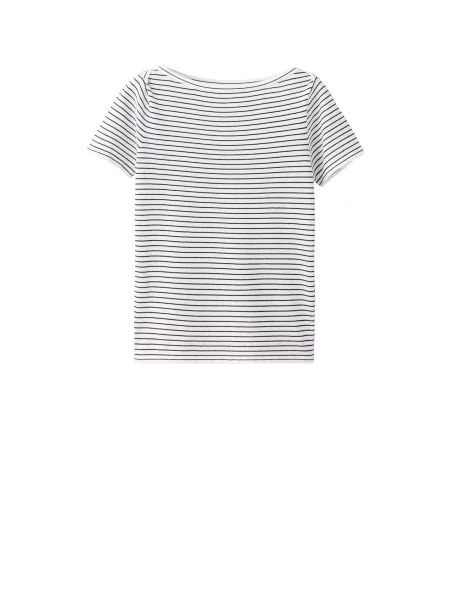 MANGO Pulover ZEBRA bleumarin alb