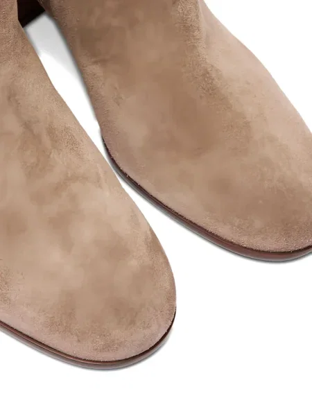 Botine Casadei din piele de căprioară maro