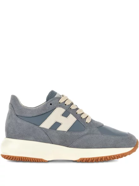 Sneakerși Hogan cu șireturi din dantelă gri