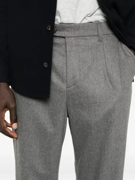 Pantaloni Eleventy de lână plisate gri