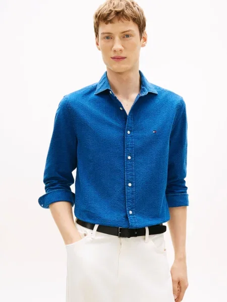 Tommy Hilfiger koszula dżinsowa Mężczyźni Regular Fit S niebieski