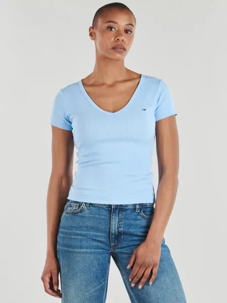 Denim ruha Tommy Jeans kék