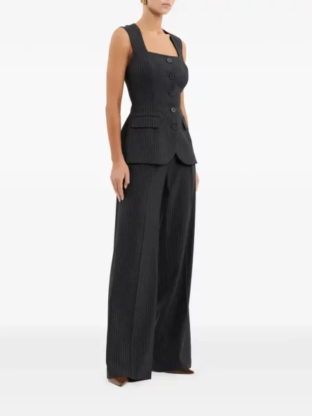 Prążkowany bluzka Rebecca Vallance szara