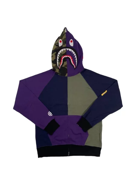 Hanorac cu glugă A Bathing Ape® cu autograf violet