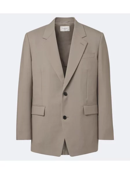 Sacou Saint Laurent de lână gri