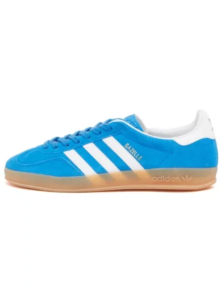 Sneakersy Adidas zamszowe retro niebieskie