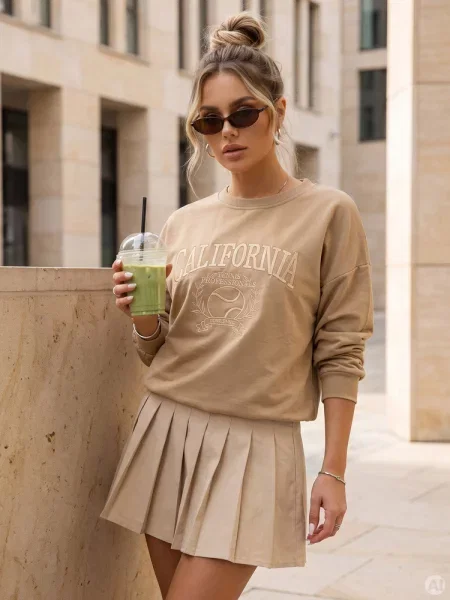 Bluza CALIFORNIA DREAM Dstreet beżowa