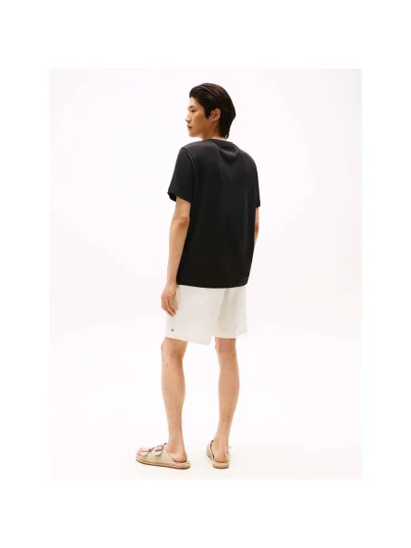 Tricou Tommy Hilfiger din modal negru