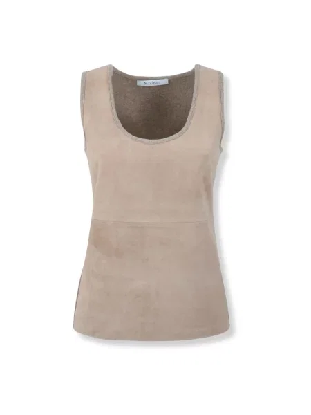 Top Max Mara z kaszmiru beżowy