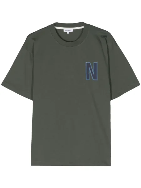 Tricou Norse Projects cu imagine verde