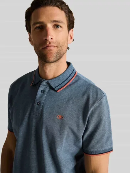 Koszulka polo o kroju regular fit z kołnierzykiem w kontrastowym kolorze Tom Tailor