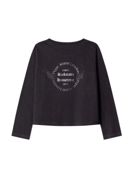 Gyerek denim ruha Pepe Jeans szürke