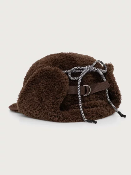 Kangol шапка тип ушанка FAUX SHEARLING UTILITY FLAP кафяво