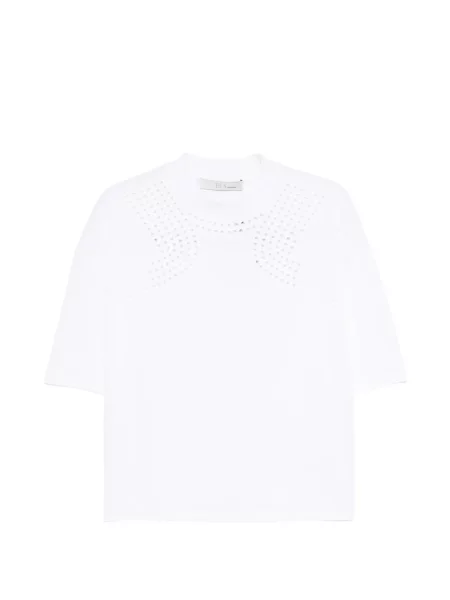 Tricou Tela cu decolteu rotund alb