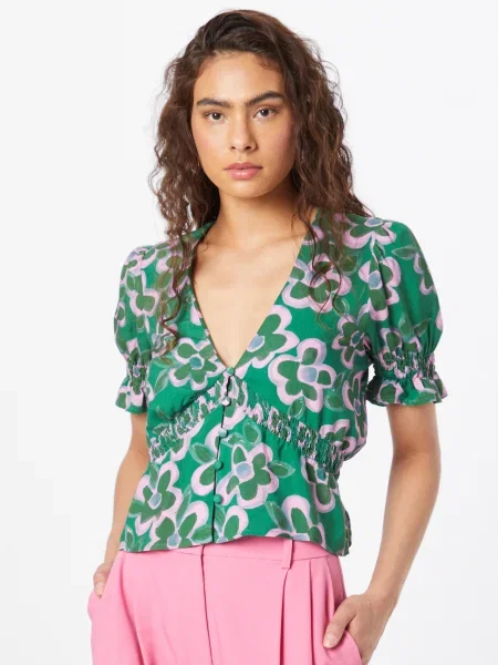 Nasty Gal Blúz / orgona zöld