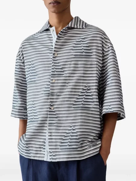 Cămașă Jacquemus cu imagine alb