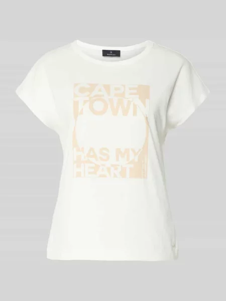 T-shirt o kroju regular fit z nadrukiem z napisem Monari biała