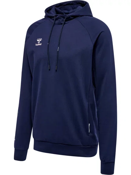 Bluza z kapturem Hummel Move Grid niebieska