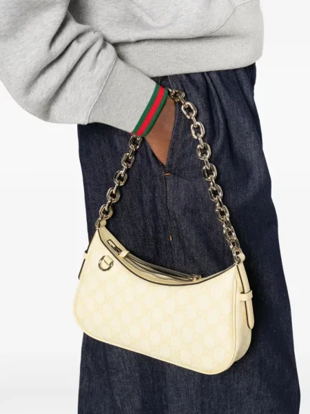 Colier Gucci cu bretele galben