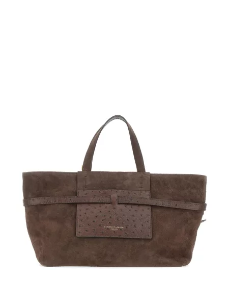 Τσάντα shopper Gianni Chiarini σουέτ καφέ