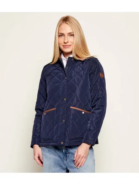 Lauren Ralph Lauren Geacă de primăvară-toamnă bleumarin / coniac maro