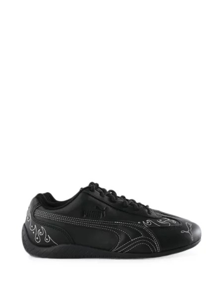 Sneakerși Puma cu broderie negru