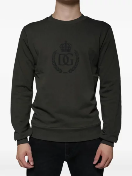 Hanorac Dolce & Gabbana cu broderie verde