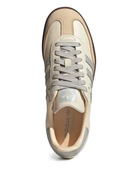 Δερμάτινα sneakers Adidas Samba με λεοπαρ μοτιβο από λουστρίνι λευκό