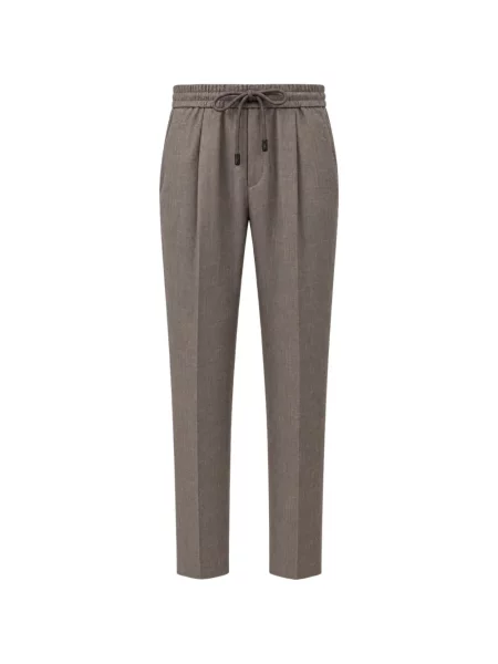 Pantaloni Jacob Cohën conici cu cordon maro