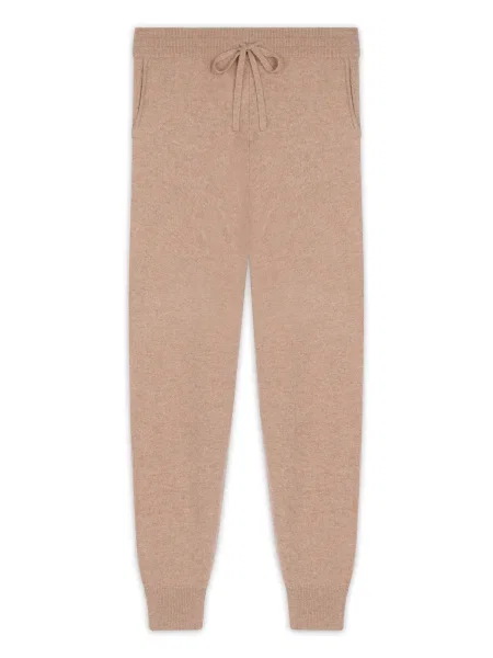 JUST CASHMERE Kalhoty velbloudí