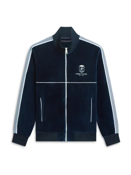 TOMMY HILFIGER Prehodna jakna COUNTRY CLUB mornarska / pastelno modra bela