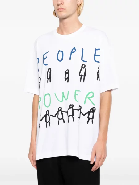 Póló Comme Des Garçons Shirt nyomtatás fehér