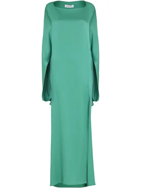 Długa sukienka maxi Gloria Coelho garniturowa zielona