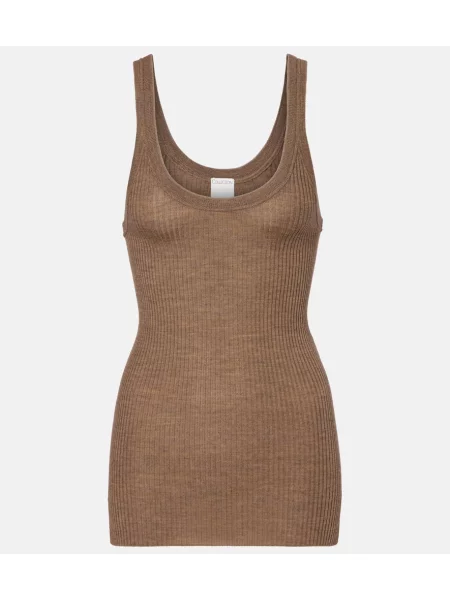 Top Calvin Klein de lână maro